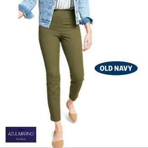 Old Navy — Olive Green Skinny Ankle Pants • Pantalones pegados para mujer •